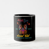 Mardi Gras Zweifarbige Tasse (Mittel)