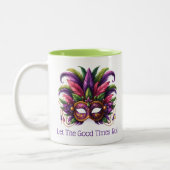Mardi Gras Zweifarbige Tasse (Links)