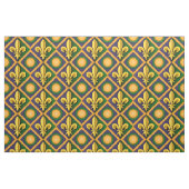 Mardi-Grasmuster mit goldenem Fleur-de-lis Stoff (Fat Quarter (45,7 x 55,9 cm))