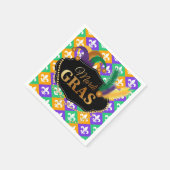 Mardi Grass Lilie Serviette (Ecke)