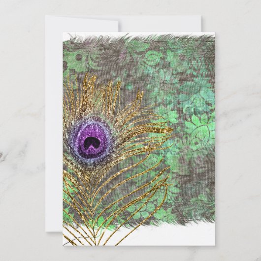 Mardi GrasTropical Geburtstagsparty Einladung (Rückseite)