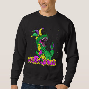 Mardi Grawr Dinosaur T Rex Kids Boys Kleinkind Sweatshirt