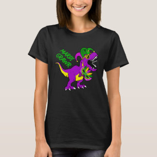 Mardi Grawr Rex Dino Toddler Kids Mardi Gras Boys T-Shirt