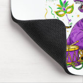 Mardi Grawr Rex Dinosaur Lustiges Design Mousepad (Ecke)