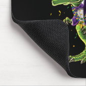 Mardi Grawr T-rex Dinosaur Dino Mardi Gras Kids Bo Mousepad (Ecke)