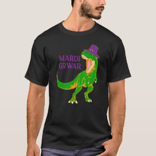 Mardi Grawr T Rex Dinosaurier Bead Costume für Per T-Shirt
