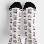 Mardi Mardi Mardi Gras Socken (Oben)