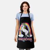 Mardicorn Rainbow Unicorn Jester Schürze (Getragen)