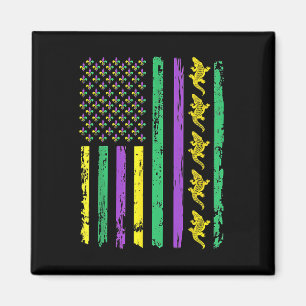 Mardigator Alligator Usa American Flag Alligator M Magnet