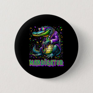 Mardigator Funny Mardi Gras Kostüme Männer Frauen Button
