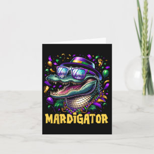Mardigator Funny Mardi Gras Kostüme Männer Frauen Karte
