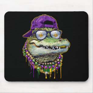 Mardigator Mardi Gras Alligator Kostüm Männer Frau Mousepad