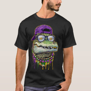 Mardigator Mardi Gras Alligator Kostüm Männer Frau T-Shirt