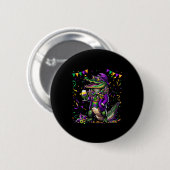 Mardigator Mardi Gras Alligator Kostüme Männer Fra Button (Vorne & Hinten)