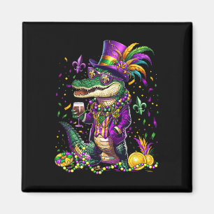 Mardigator Mardi Gras Alligator Kostüme Männer Fra Magnet
