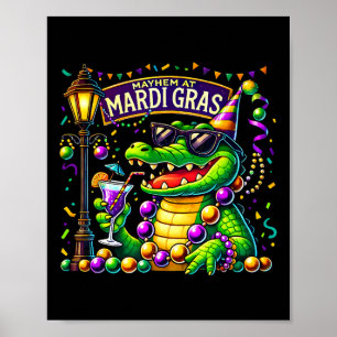 Mardigator Mardi Gras Alligator Kostüme Männer Fra Poster