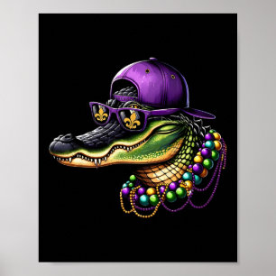 Mardigator Mardi Gras Alligator Kostüme Männer Fra Poster