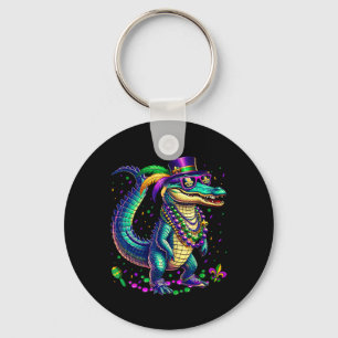 Mardigator Mardi Gras Alligator Männer Frauen Mard Schlüsselanhänger