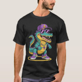 Mardigator Mardi Gras Alligator T-Shirt (Vorderseite)