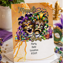 Mardigras Einladung