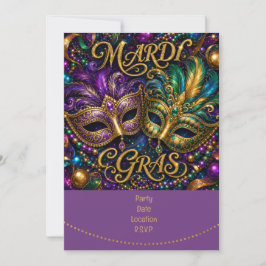 Mardigras Einladung