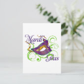 MardiGras Postkarte (Stehend Vorderseite)