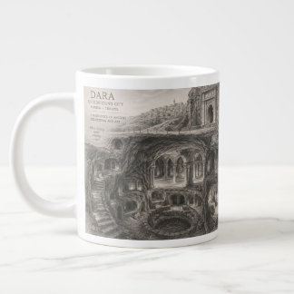 Mardin Dara Unterirdische Stadt Skizze Jumbo-Tasse