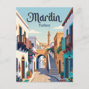 Mardin Gasse Türkei Postkarte