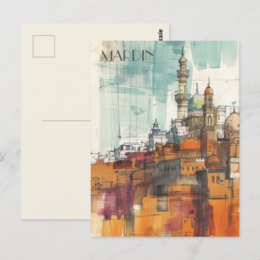 Mardin Turkiye Postkarte (Vorne/Hinten)