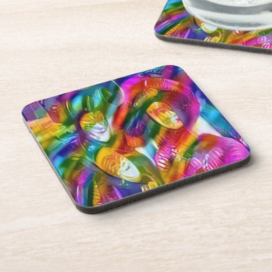 Mardis Gras Getränkeuntersetzer (Linke Seite)