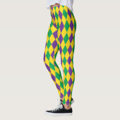 Mardis Gras Harlequin Karneval Leggings (Links)