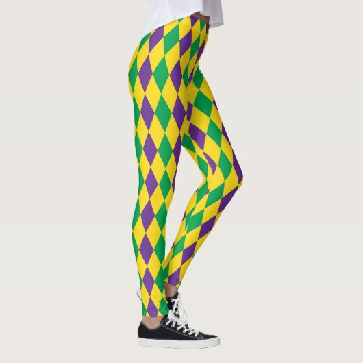 Mardis Gras Harlequin Karneval Leggings (Rechts)