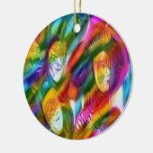 Mardis Gras Keramik Ornament (Links)