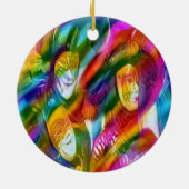 Mardis Gras Keramik Ornament (Hinten)