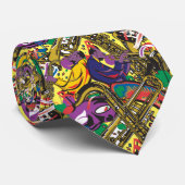 Mardis Gras New Orleans Krawatte (Gerollt)