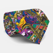 Mardis Gras New Orleans Krawatte (Gerollt)