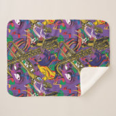 Mardis Gras New Orleans Sherpadecke (Vorderseite (Horizontal))