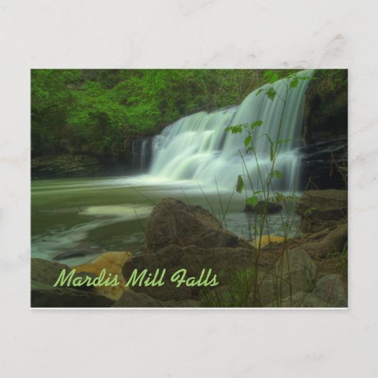 Mardis Mill Falls Postkarte (Vorderseite)