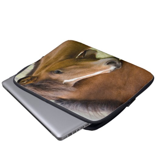 Mare and Colt Laptopschutzhülle (Vorne Knopf)