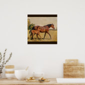 Mare and Foal by Munnings Poster (Küche)