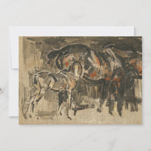 Mare and Foal | Joseph Crawhall (Vorderseite)