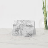 Mare and Foal Karte (Vorderseite)