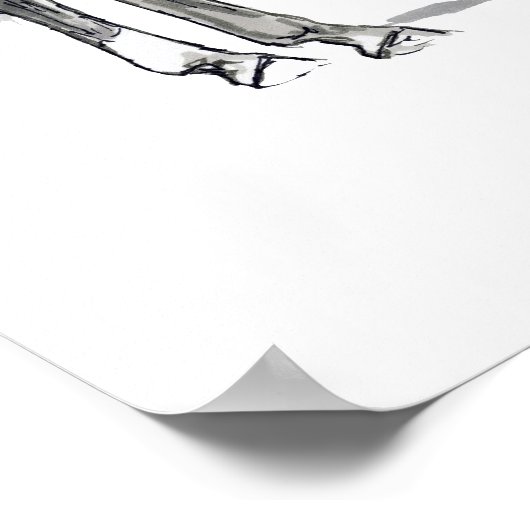 Mare and Foal Poster (Ecke)