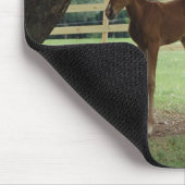 Mare and Foal Under Tree Mousepad (Ecke)