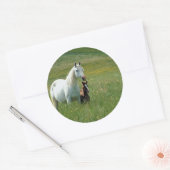 Mare and Foor in Groß Runder Aufkleber (Umschlag)