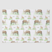 Mare and Horse Foal Pattern Seidenpapier (Vorderseite)