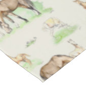 Mare and Horse Foal Pattern Tischdecke (Schrägansicht)