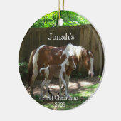 Mare & Foal Baby's First Christmas Ornament (Links)