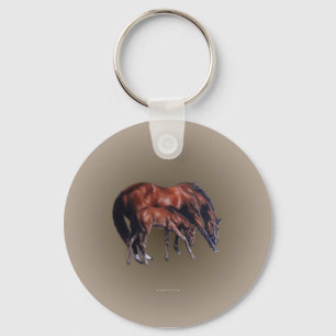 mare_foal_rnd_ornament schlüsselanhänger
