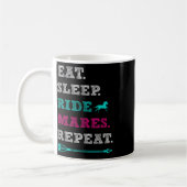 Mare Horseback Reiten - Sleep Mares Repe Kaffeetasse (Links)